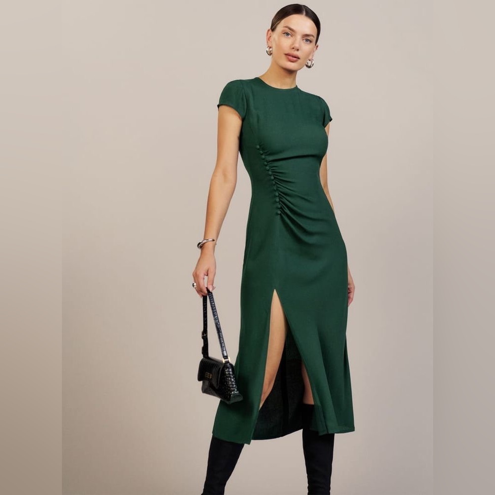 REFORMATION - Frasier Dress - Forest - Size 6